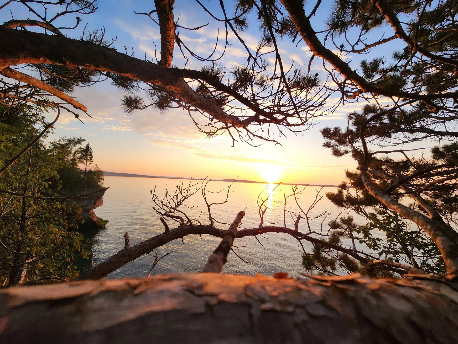 Lake Superior sunset — Bayfield County WI real estate